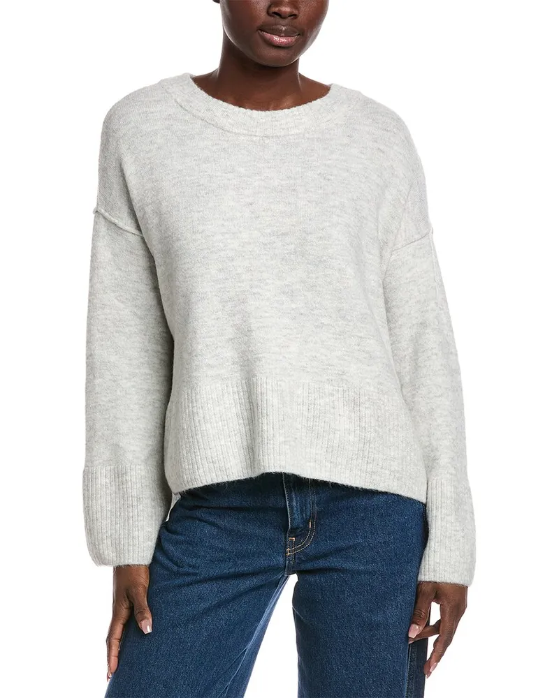 Vince Camuto Dropped-Shoulder Sweater Grey