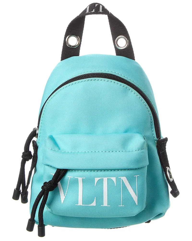 Valentino Garavani VLTN Mini Canvas Backpack Blue