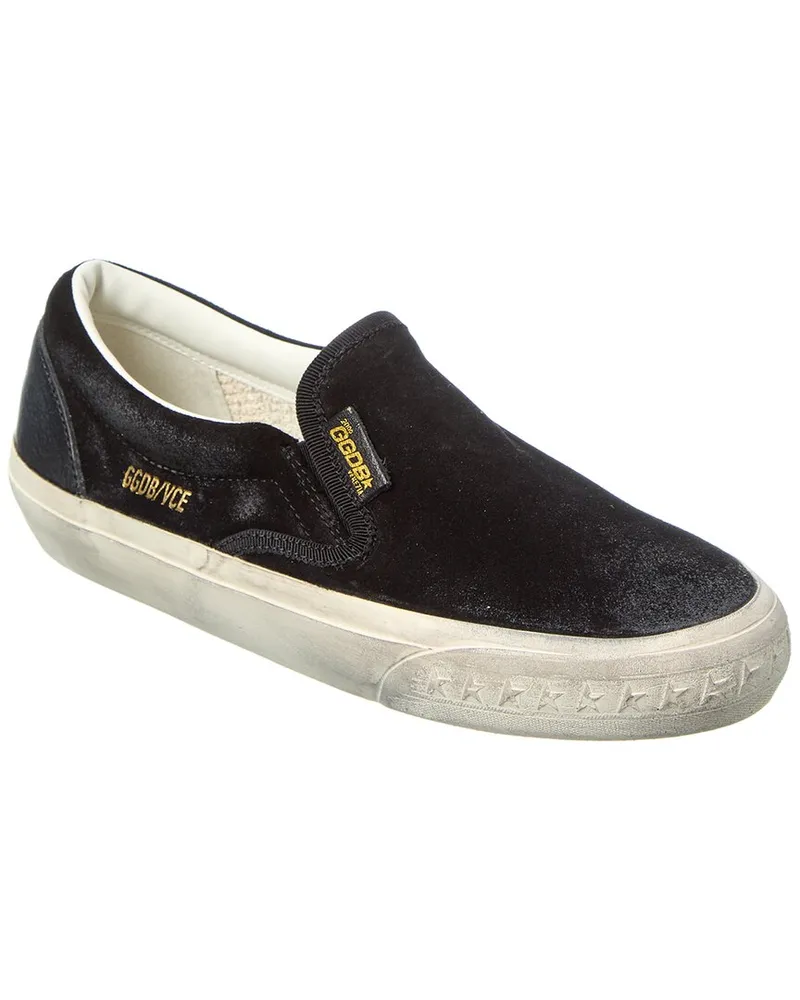 Golden Goose VCE Penstar Suede Slip-On Sneaker Black