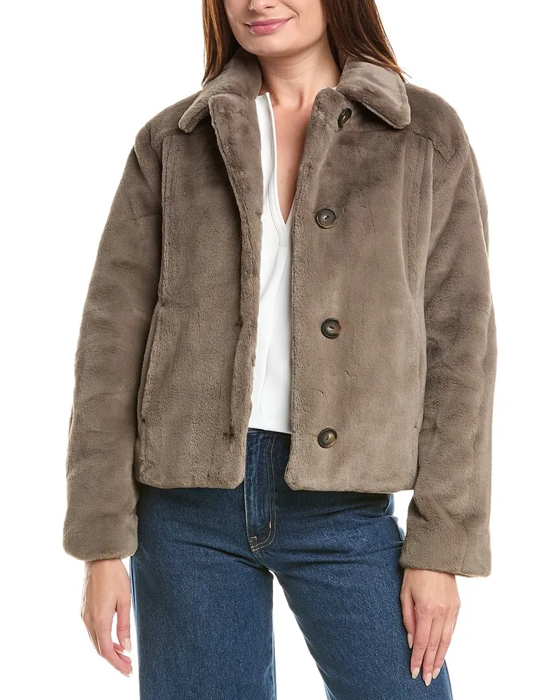 Vince Trucker Jacket Brown