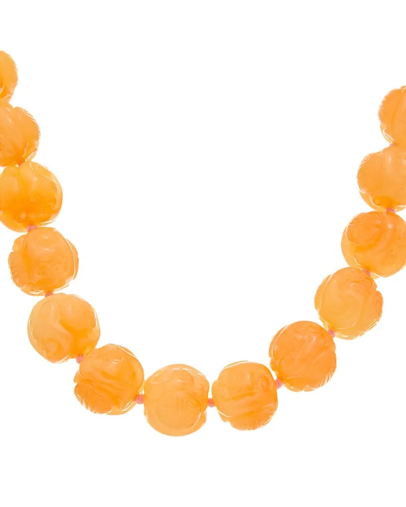 Kenneth Jay Lane Plated Beaded Necklace Nocolor