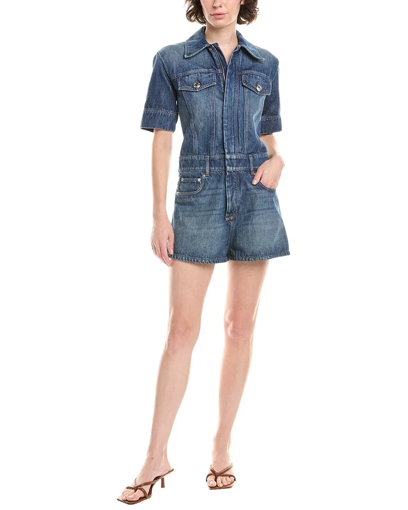 SPORTMAX Guglia Romper Blue