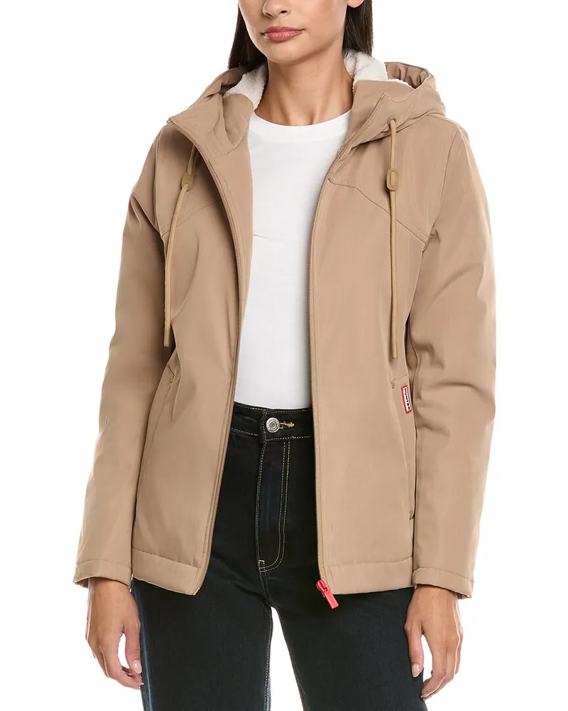 Hunter Blake Short Rain Jacket Brown