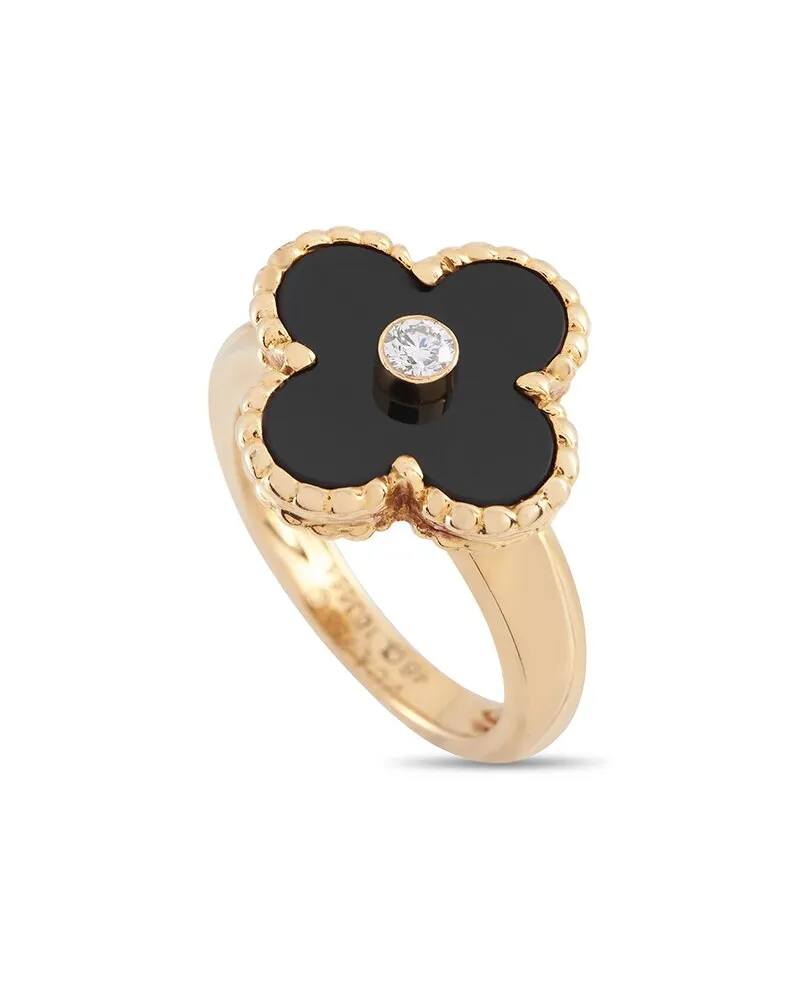 Van Cleef & Arpels 18K Onyx Ring (Authentic Pre-Loved Nocolor