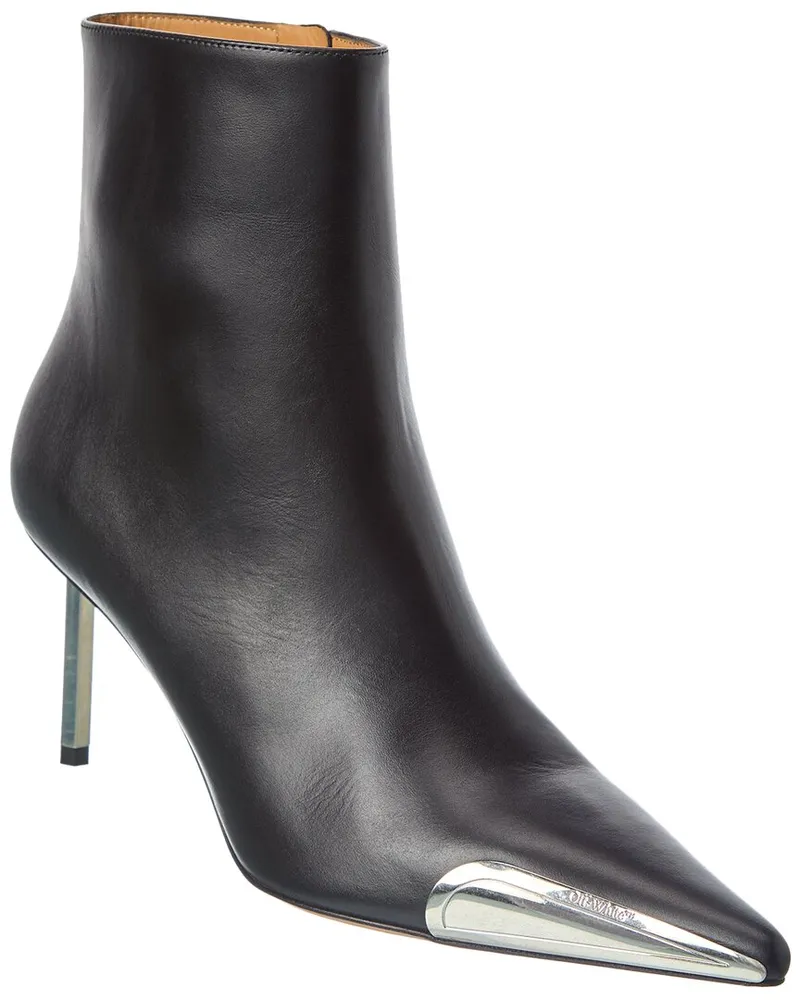 OFF-WHITE Off-White™ Allen Frame Leather Bootie Black