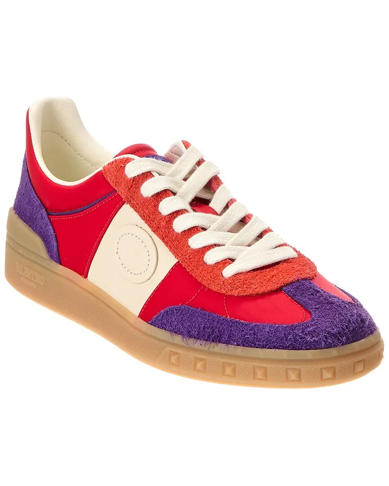Valentino Garavani Upvillage Canvas & Leather Sneaker Red