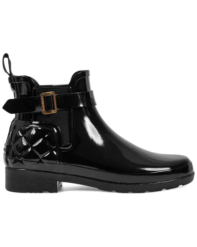 Hunter Refined Chelsea Quilted Gloss Rubber Boot Nocolor