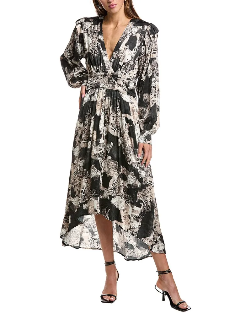 IRO Nuna Silk-Blend Maxi Dres Black