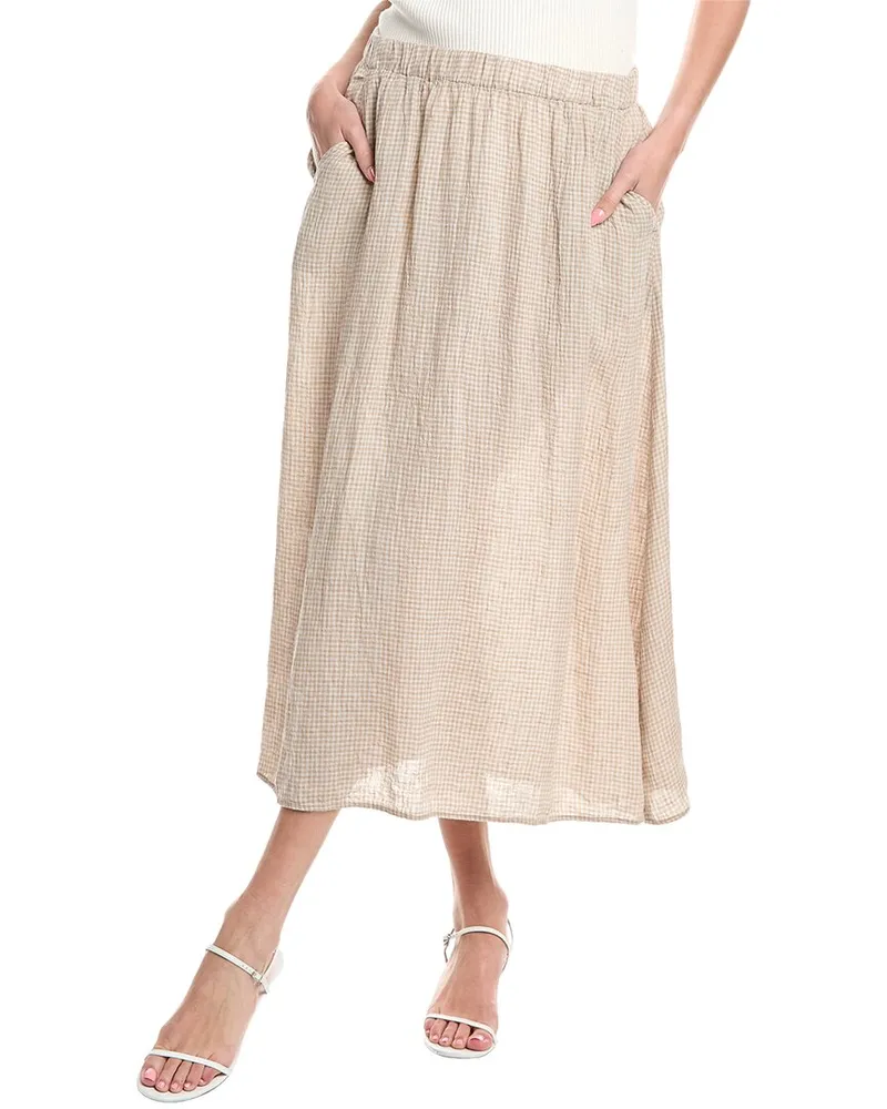 Eileen Fisher Linen Maxi Skirt Tan