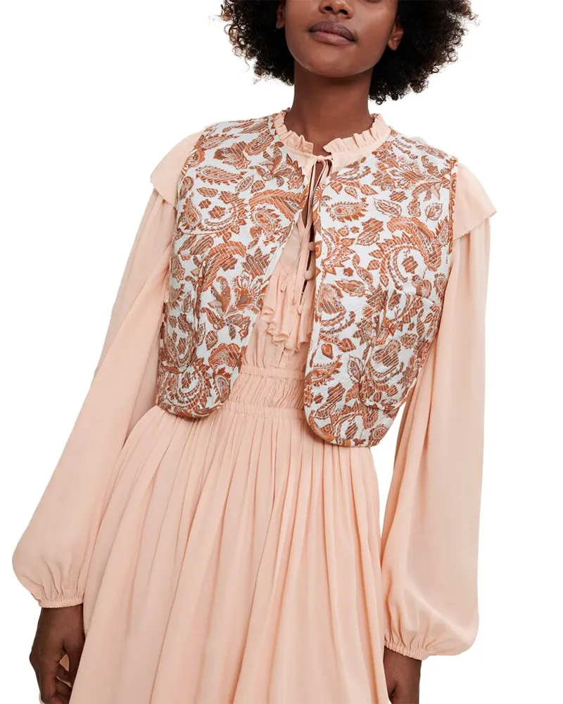 Maje Linen-Blend Suit Blazer Nocolor