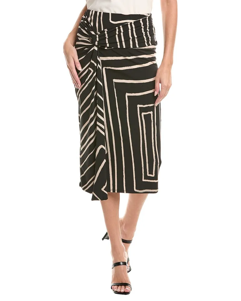 Joseph Ribkoff Twist Front Skirt Black