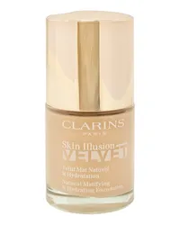 Clarins Women's 1oz 105N Skin Illusion Velvet Natural Mattifying & Hydrating  Foundation Nocolor