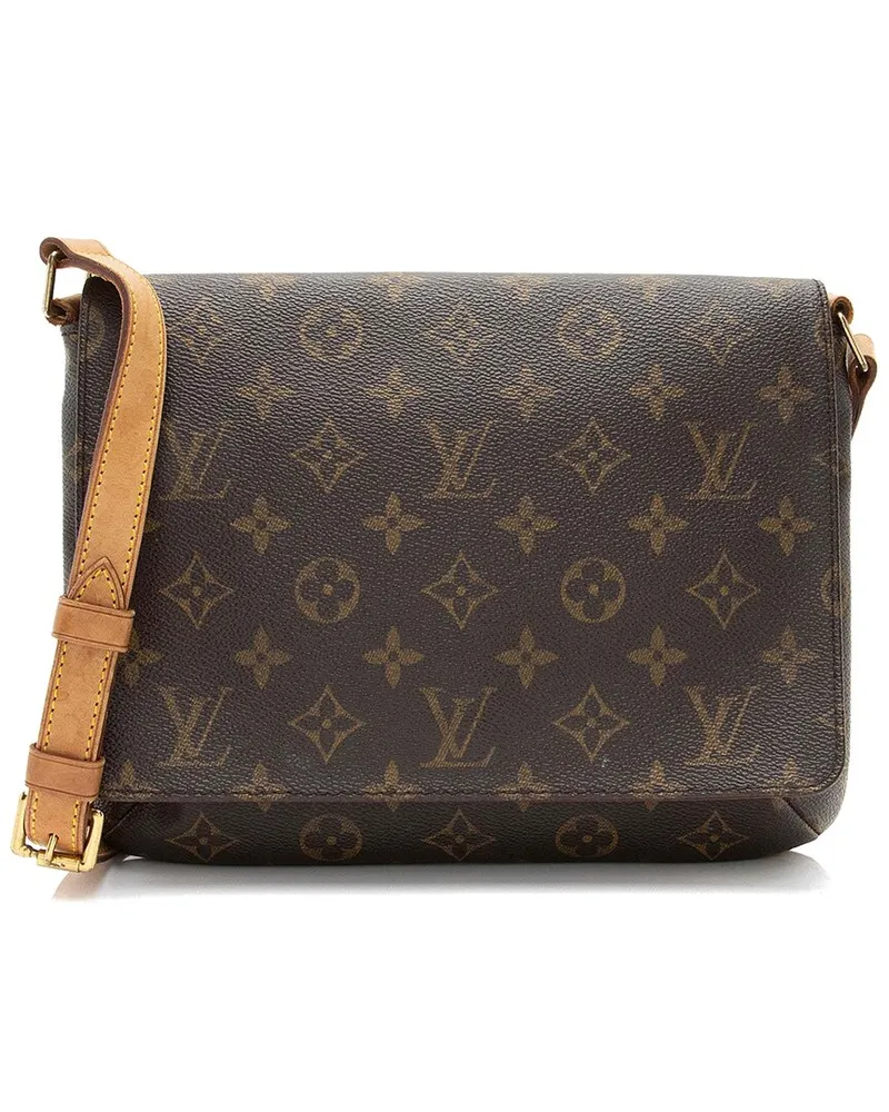 Louis Vuitton Brown Leather Musette Tango (Authentic Pre-Loved Nocolor