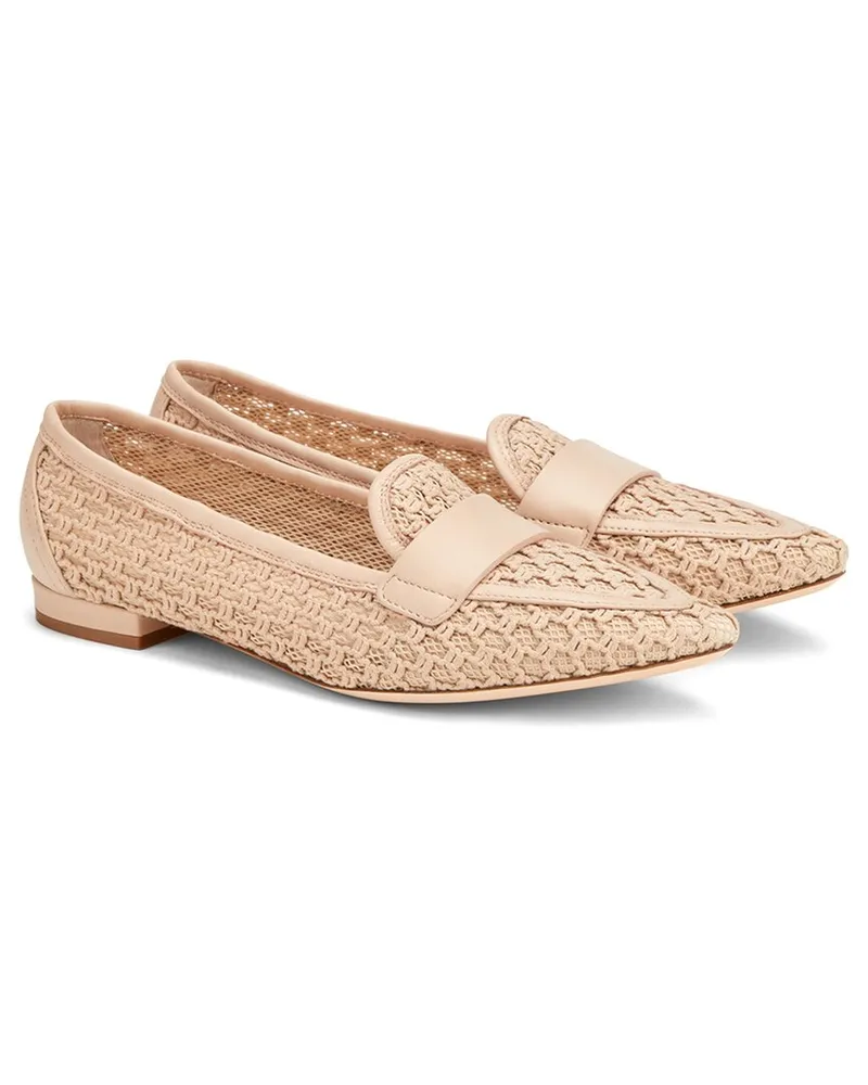 Attilio Giusti Leombruni Blanca Plots Leather Moccasin Nocolor