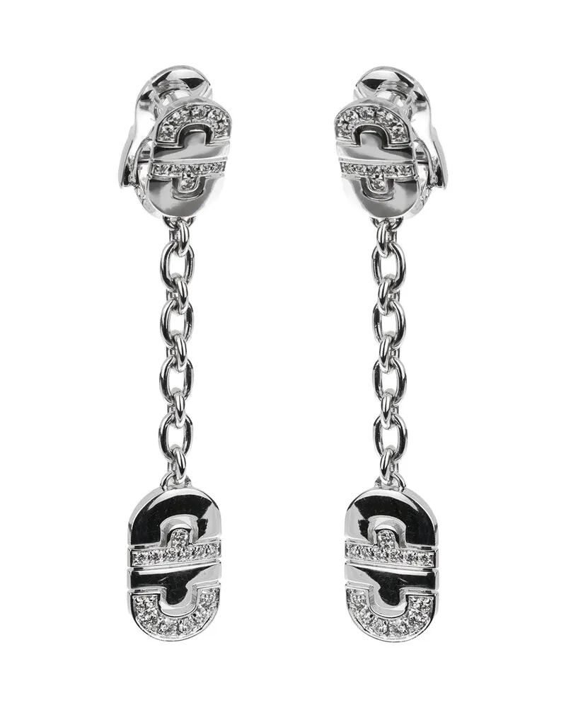 Bulgari 18K 1.00 ct. tw. Diamond Parentesi Earrings (Authentic Pre-Loved Nocolor