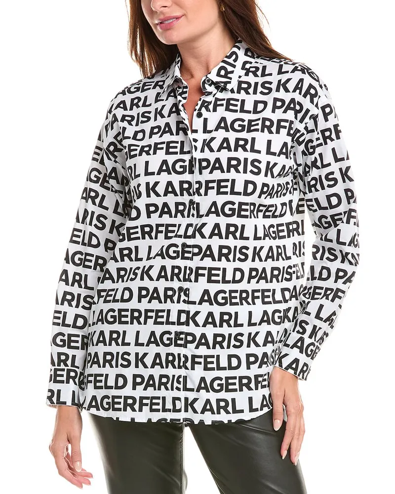 Karl Lagerfeld Allover Shirt White
