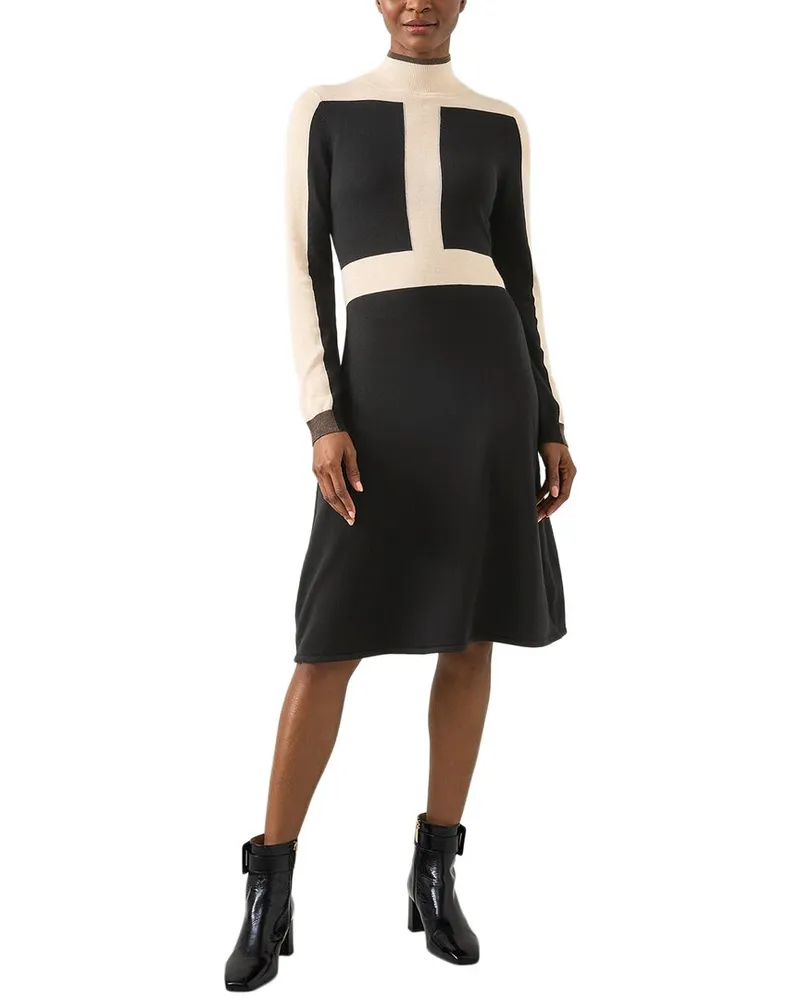 L.K.Bennett  Selma Wool-Blend Dress Black