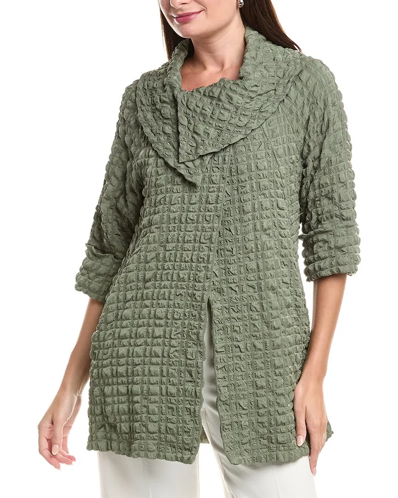 Joseph Ribkoff Puckered Jacket Green