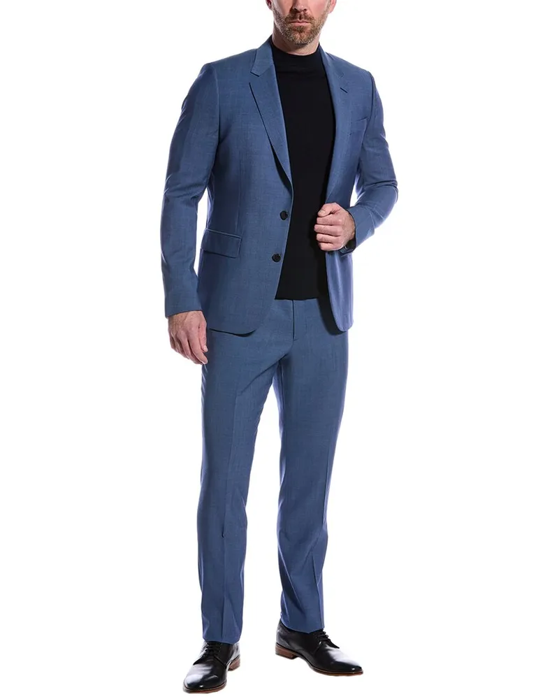 Paul Smith 2pc Tailored Fit Wool Suit Blue