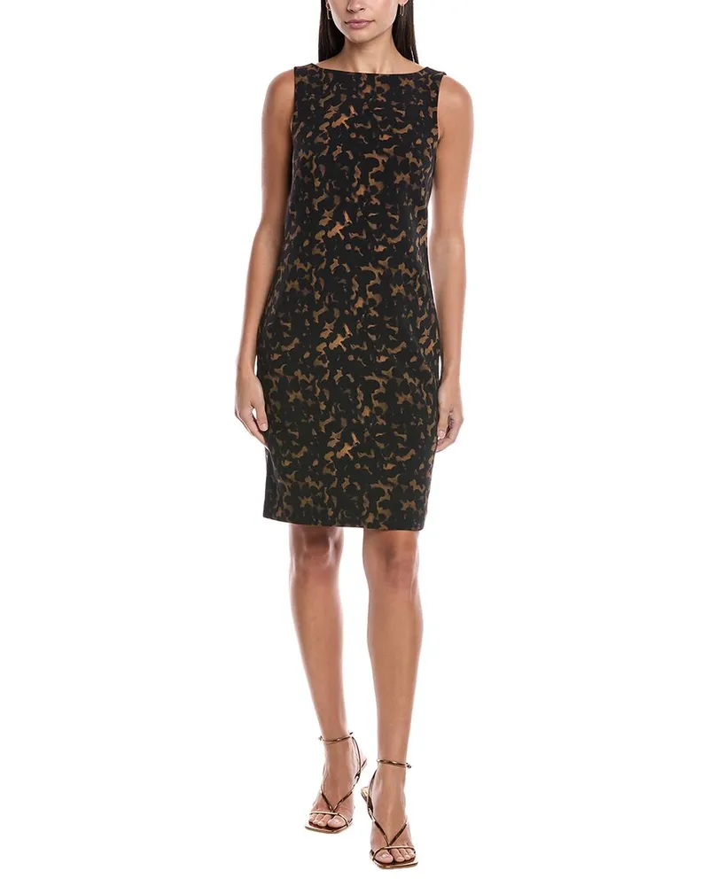 Theory Betty Crepe Dress Brown