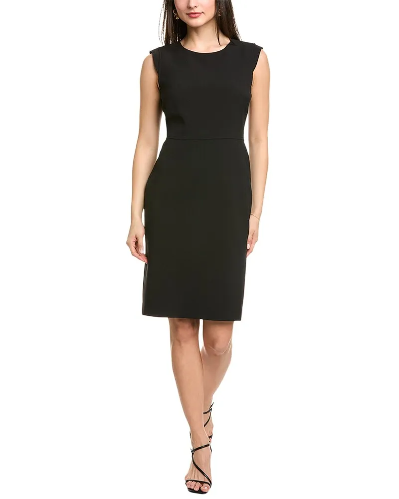 Anne Klein Crepe Sheath Dress Black