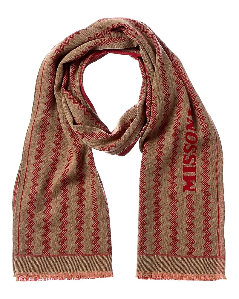Missoni Wool Scarf Red