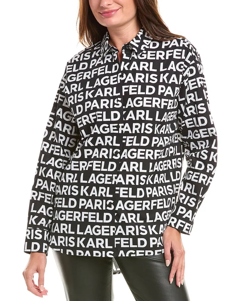 Karl Lagerfeld Allover Shirt Black