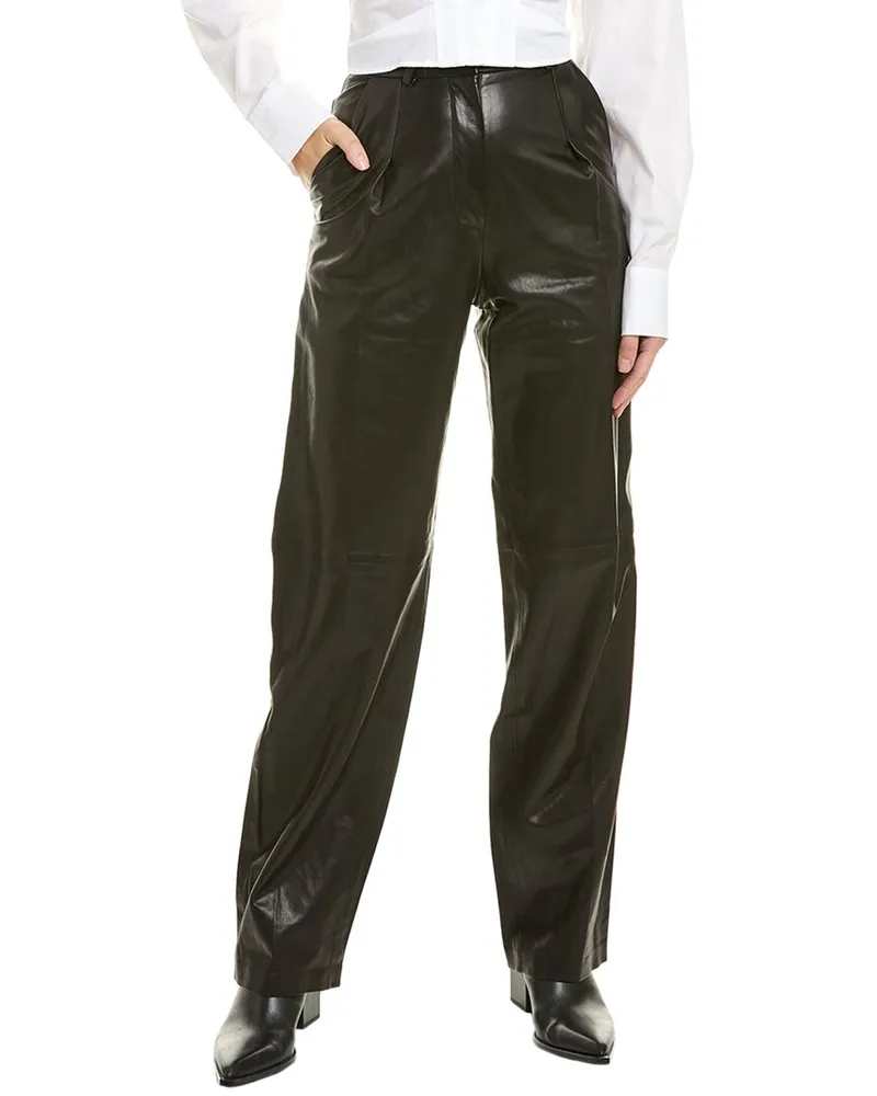 IRO Eveli Leather Pant Black