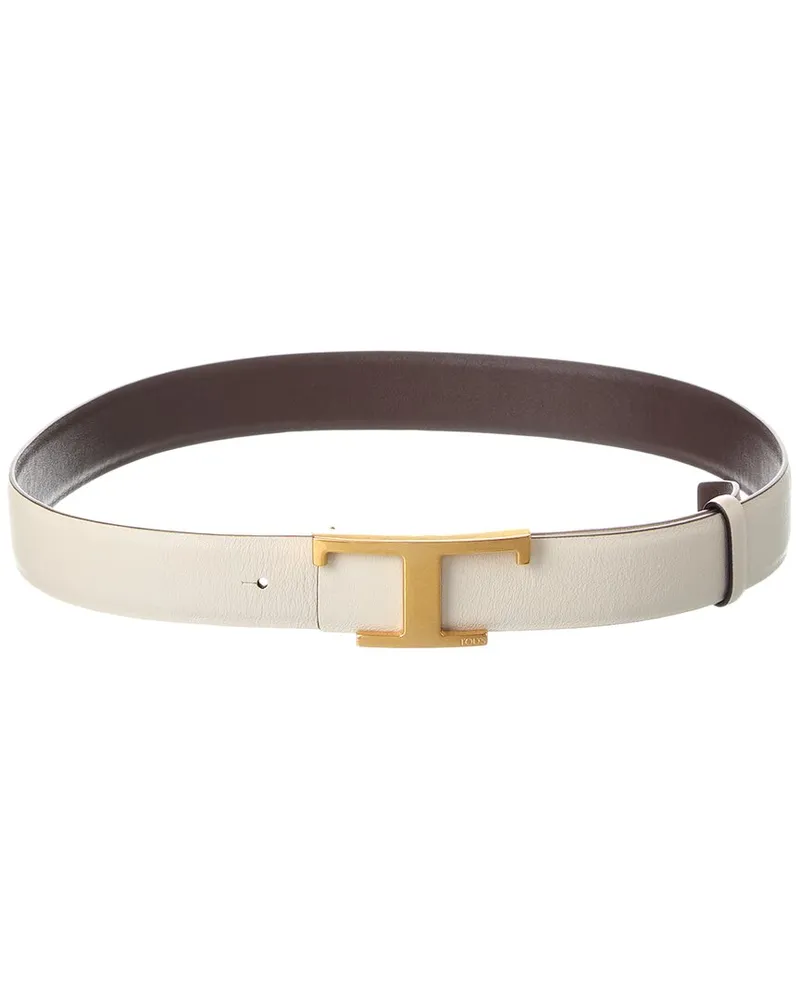TOD'S TOD’s Leather Belt White