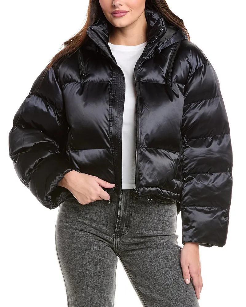 AllSaints Chelsea Puffer Bomber Jacket Black