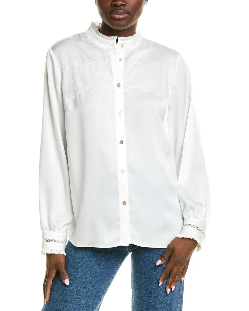 Elie Tahari Melissa Blouse White