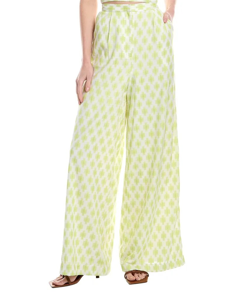 AMUR Meri Wide Leg Pant Green
