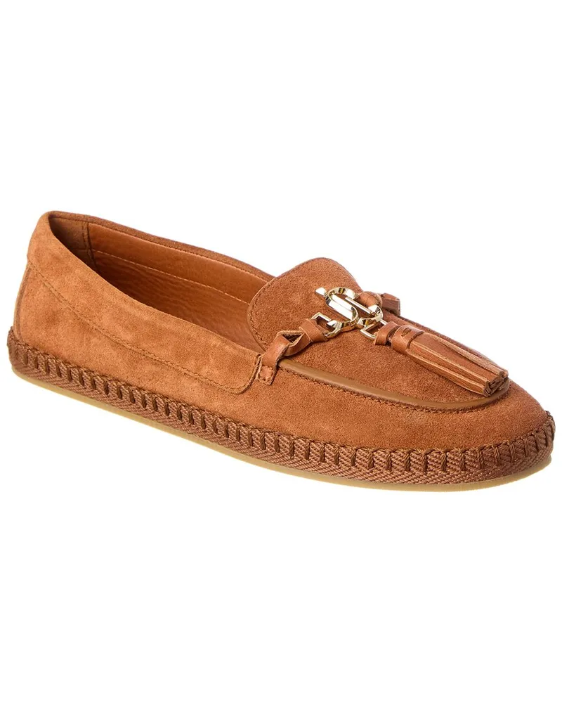 Jimmy Choo Fabien Suede Loafer Brown