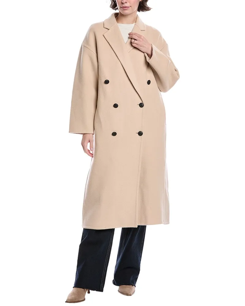 Rag & Bone Thea Italian Splittable Wool-Blend Coat Nocolor