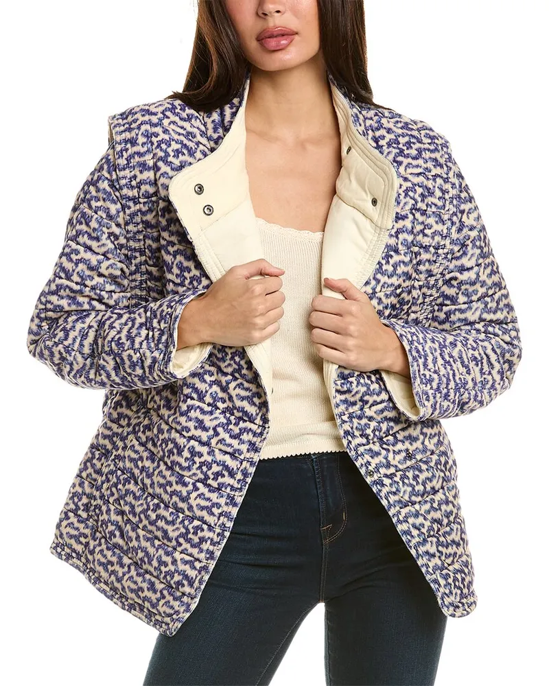Isabel Marant Isabel Marant Etoile Areta Quilted Jacket Blue