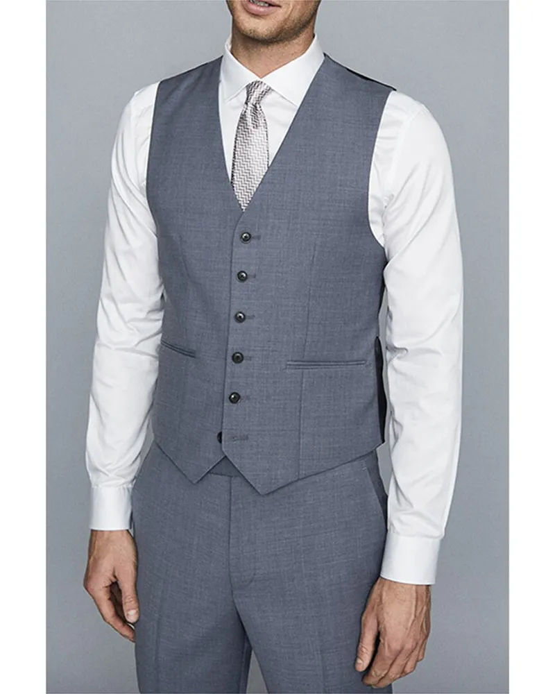 Reiss Climate Wool Vest Nocolor