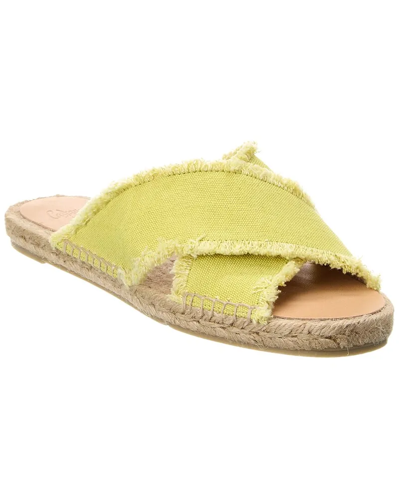 Castañer Palmera Canvas Sandal Yellow