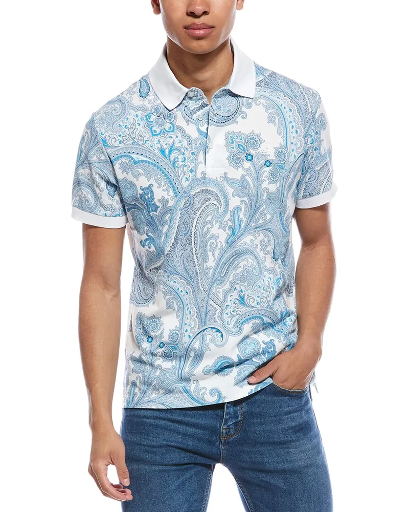 Etro Roma Polo Shirt Blue