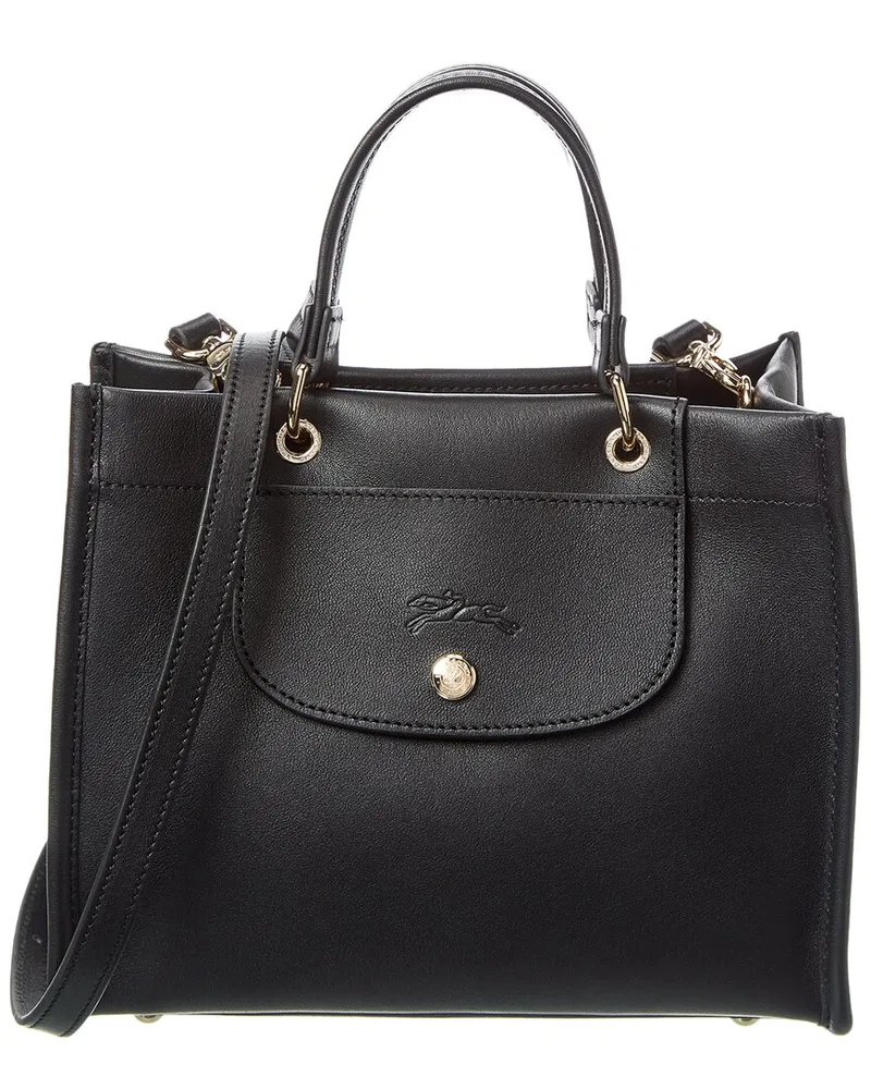 Longchamp Cabas Small Leather Handbag Black