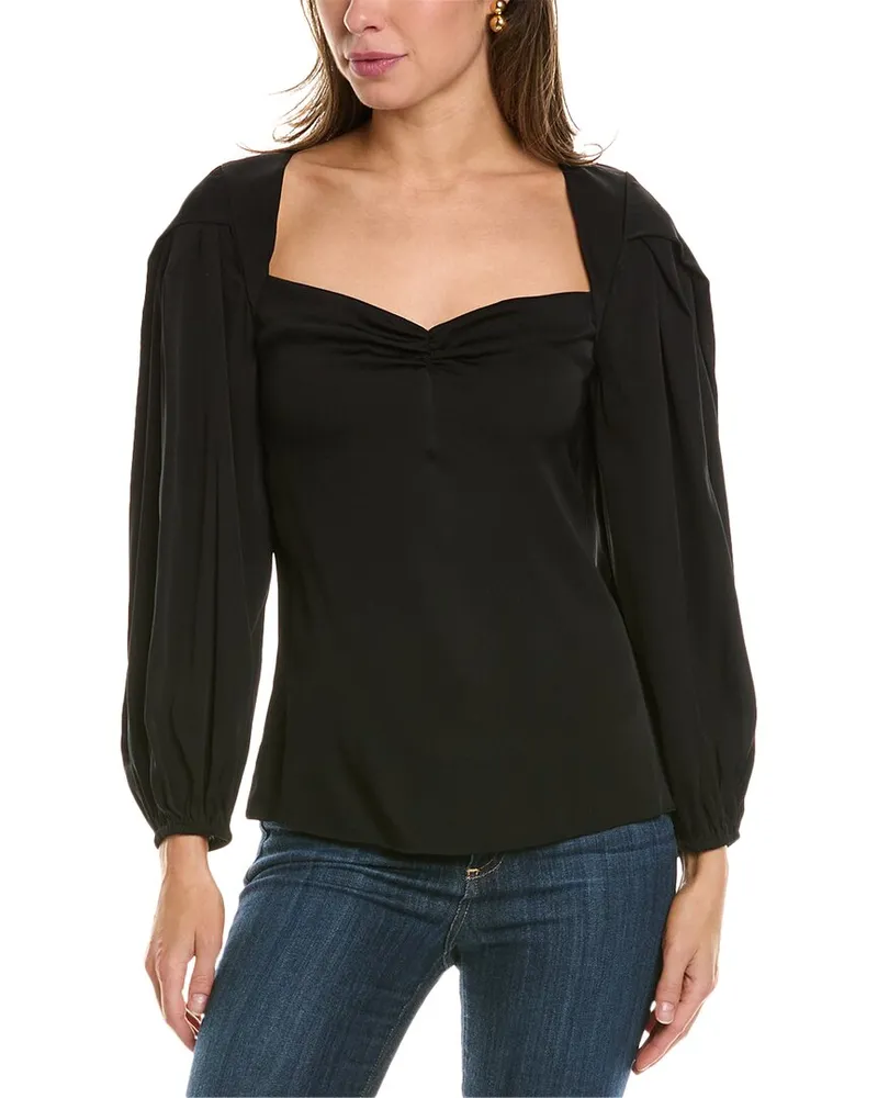 Emanuel Ungaro Jovanna Silk-Blend Blouse Black