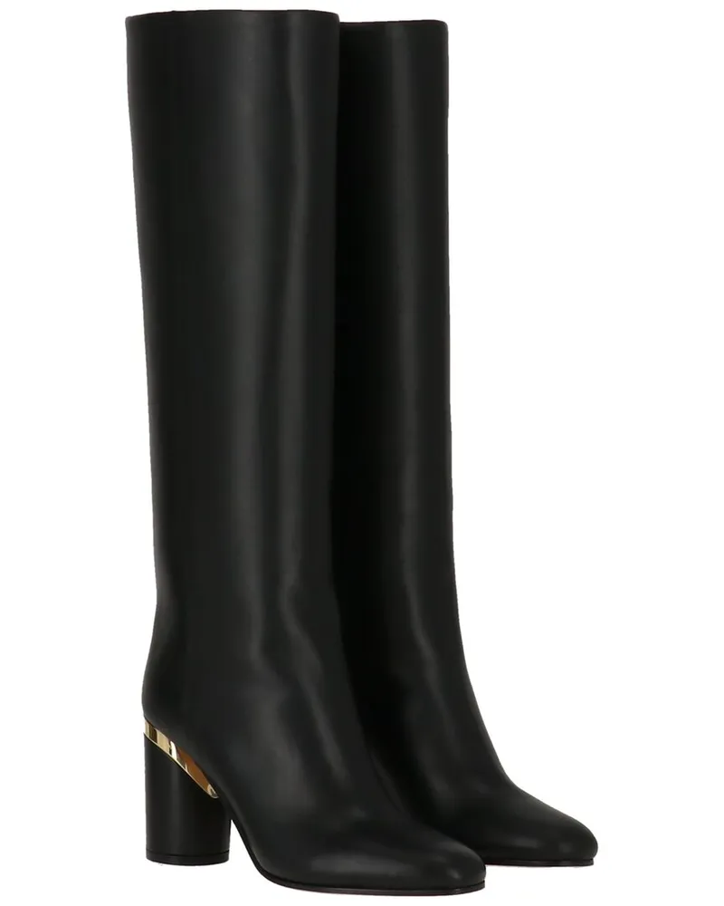 Jimmy Choo Jayla 85 Leather Boot Black