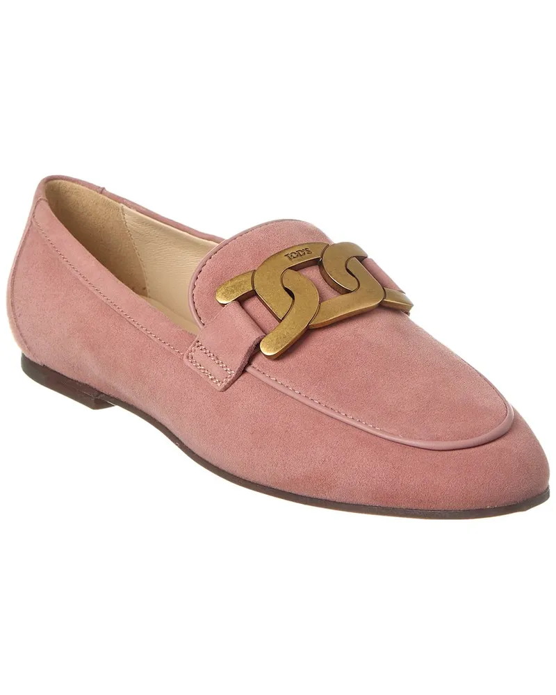 TOD'S TOD’s Kate Suede & Leather Loafer Pink