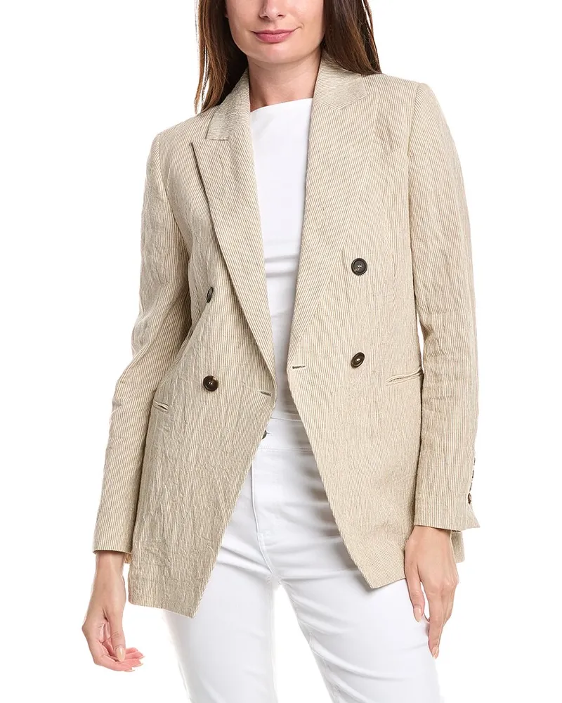 Brunello Cucinelli Linen Blazer Nocolor