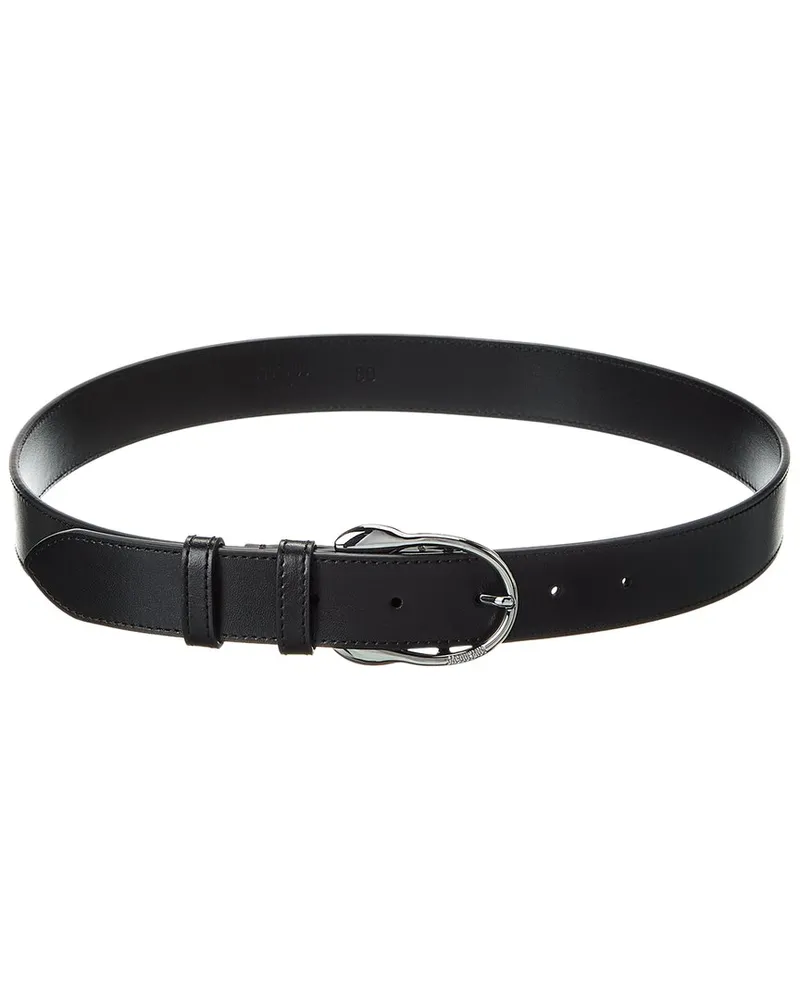 Jacquemus The Chiquito Leather Belt Black