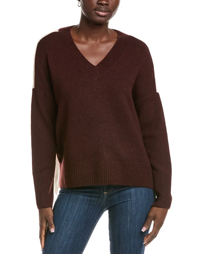 Vince Camuto High-Low Sweater Red