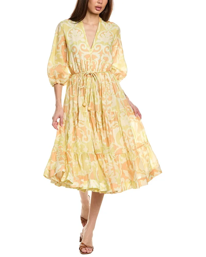 Alexis Vilas Midi Dress Orange