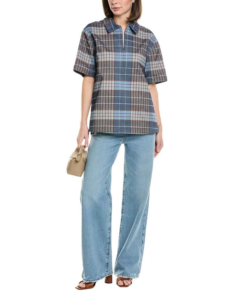 STAUD Thelma Top Blue