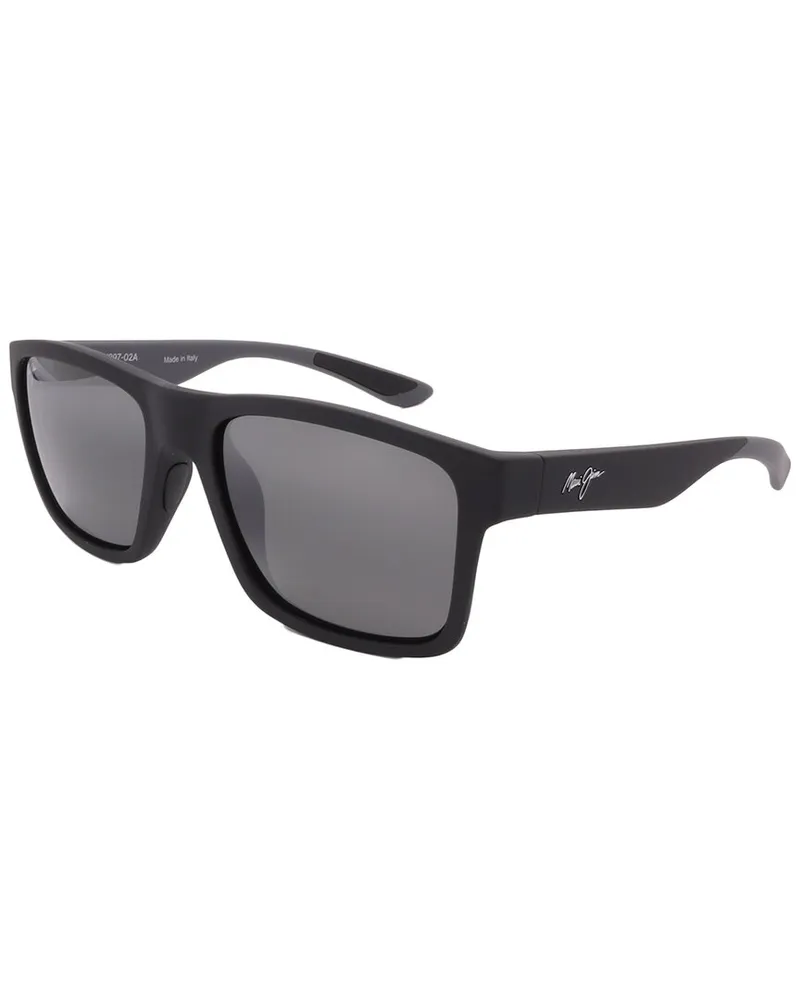 Maui Jim Unisex 897 57mm Polarized Sunglasses Black