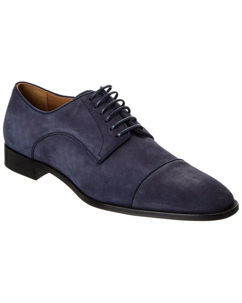 Christian Louboutin Top 5 Leather Oxford Blue