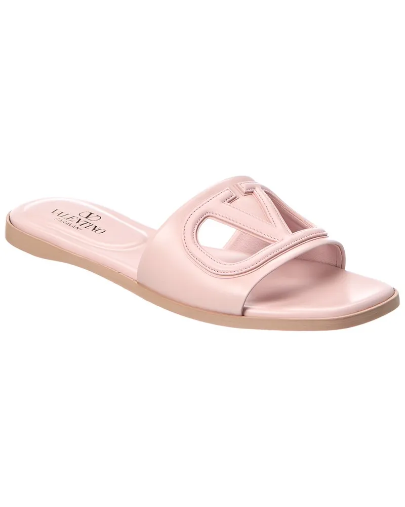 Valentino Garavani VLogo Leather Sandal Pink